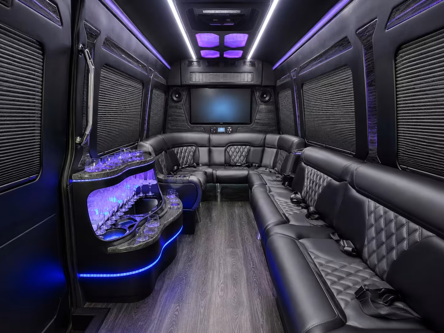 long distance wedding shuttle buses departing from davie