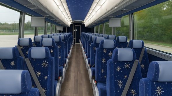 davie 50 passenger charter bus inside