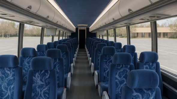 davie 55 passenger charter bus inside