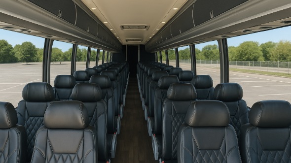davie 56 passenger charter bus inside